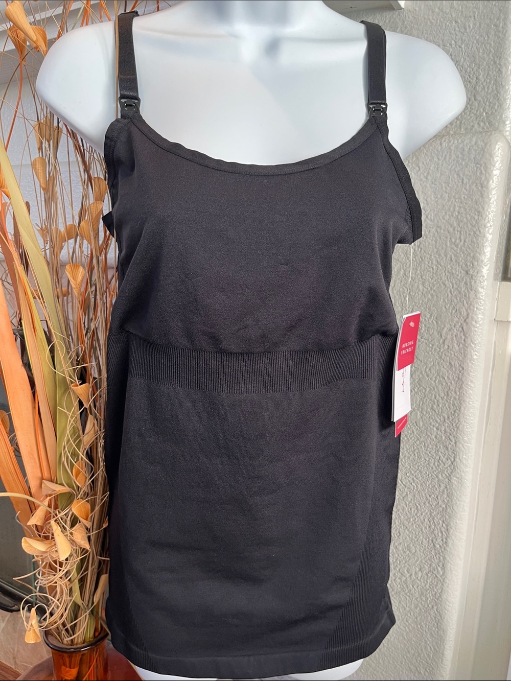 Isabel Maternity by Ingrid & Isabel Black Nursing Cami Tank
